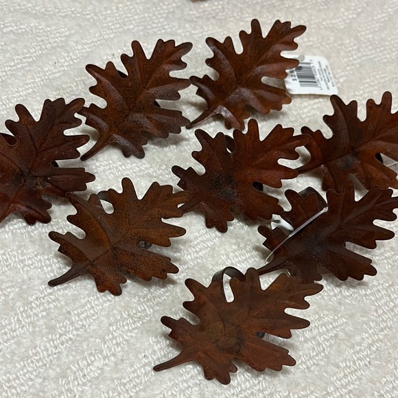 Fall Leaves Metal Napkin Rings (8) - Picture 9 of 13